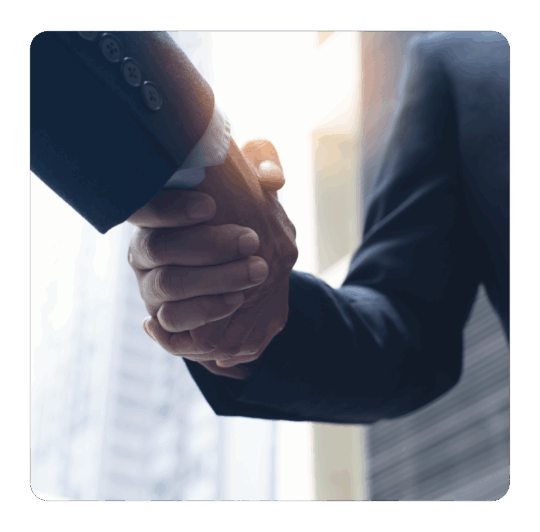 Two hands shaking on a deal or agreement