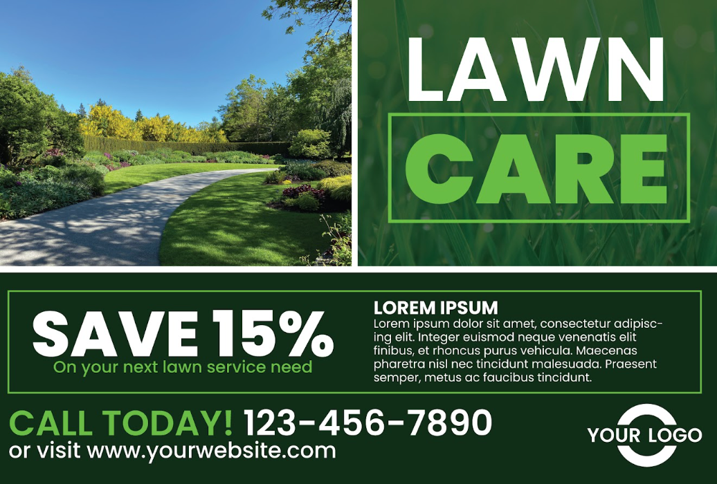 landscaping direct mail template