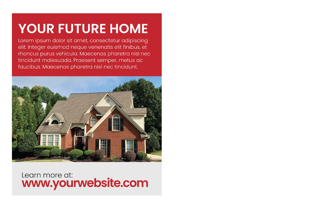 Real estate direct mail template