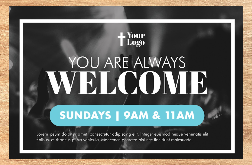 Church Direct Mail Template - Welcome