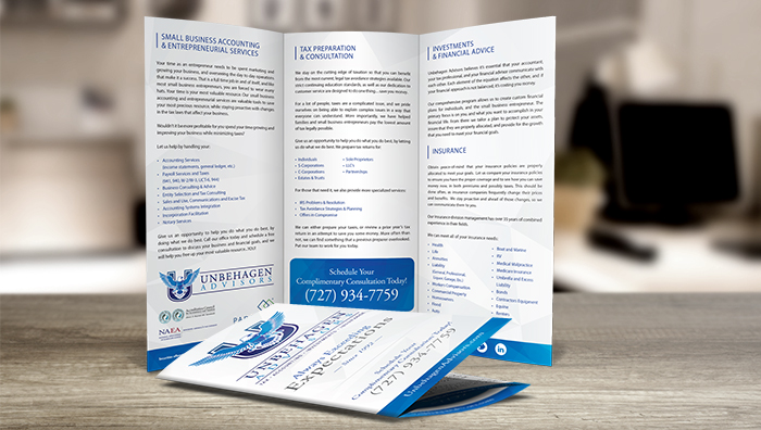 Example of a brochure that can be mailed through Every Door Direct Mail